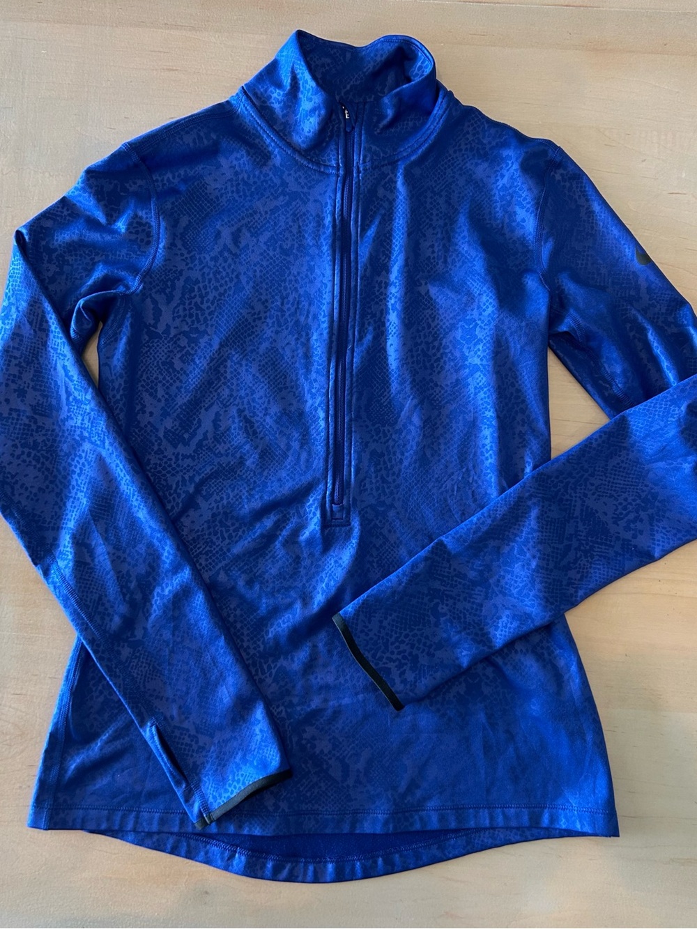 Nike Women's Royal Blue Quarter-Zip Sweat Shirt